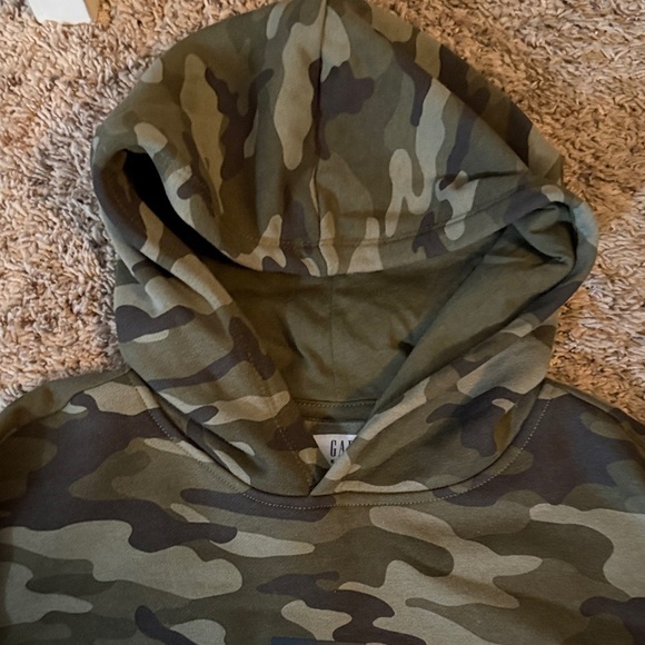 GAP Green Camouflage Hoodie in Excellent condition - Picture 4 of 4
